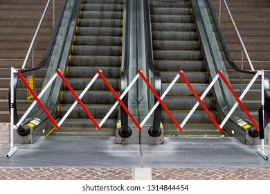 Broken Escalator  Repair Escalators No Entry Closed Passage 