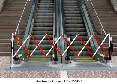 Broken Escalator  Repair Escalators No Entry Closed Passage 