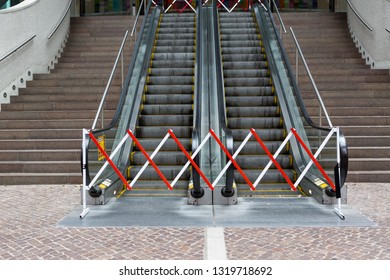 Broken Escalator  Repair Escalators No Entry Closed Passage 