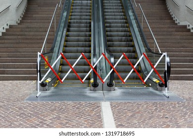 Broken Escalator  Repair Escalators No Entry Closed Passage 