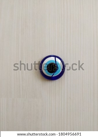 A broken evil eye bead (amulet) ( kırılmış nazar boncuğu)