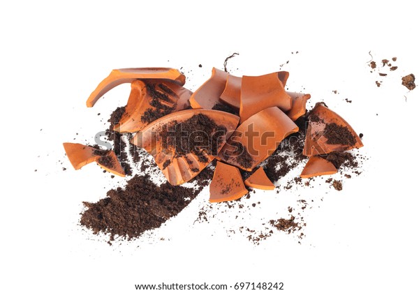 Broken Flowerpot Stock Photo (Edit Now) 697148242