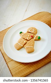 Broken Gingerbread Man Cookie 