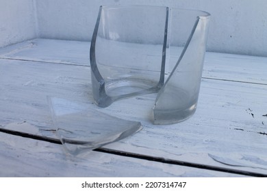 Broken Glass On The Table