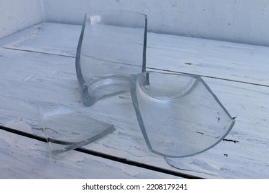 Broken Glass On The Table