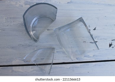 Broken Glass On The Table

