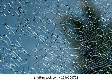 The broken glass is a splendid look that is the art of nature. - Shutterstock ID 1336336751