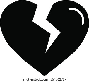 Black Broken Heart Images, Stock Photos & Vectors | Shutterstock