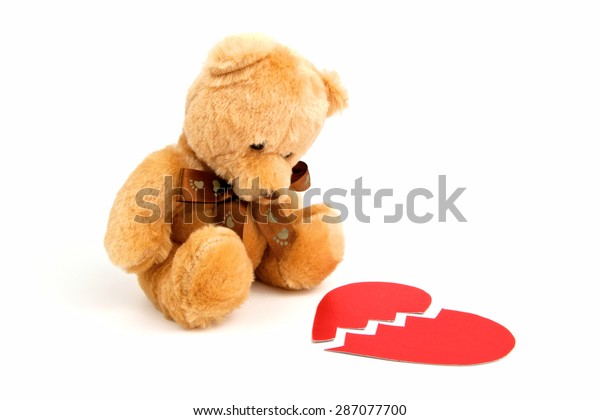 teddy bear broken heart
