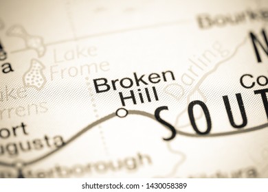 Broken Hill. Australia On A Map