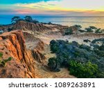 Broken Hill at Torrey Pines State Natural Reserve and State Park La Jolla San Diego California sunset ocean landscape