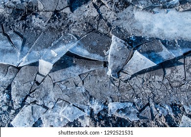 Broken Ice Parts Frozen Puddle Stock Photo (Edit Now) 1292521531 ...