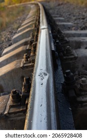 Broken Integrity Of Railroad Tracks On Sleepers