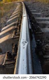 Broken Integrity Of Railroad Tracks On Sleepers