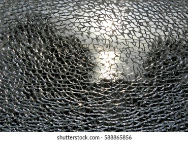 Broken Laminated Glass