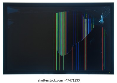 Broken LCD TFT Monitor.