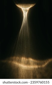 Broken light ray in the dark