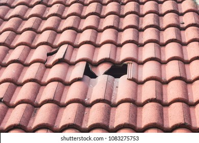 Broken Monier Tiles Roof 