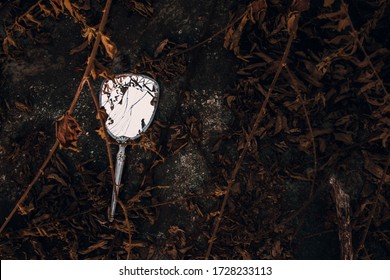 
Broken Old Hand Mirror - Mysterious Scene