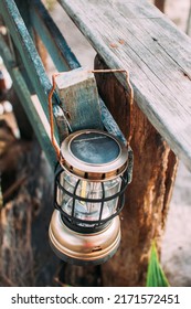 Broken Old Vintage Lamp In A Home