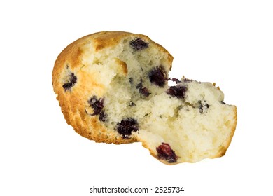 Broken Open Blueberry Muffin