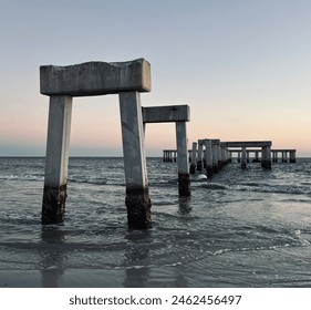 Broken pier in Fort Myers - Powered by Shutterstock