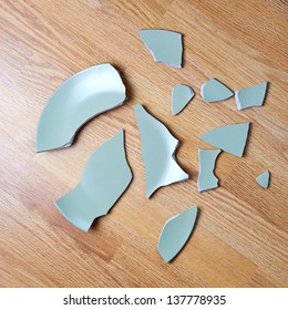 Broken Plate On The Floor