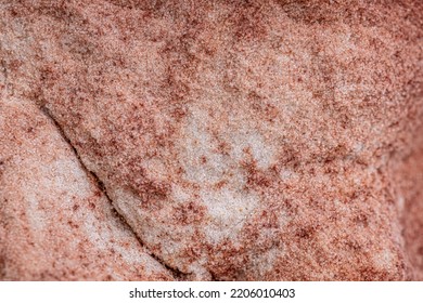 Broken Rock Of White Quartz Sandstone With Iron Oxide