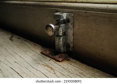 Broken And Rusty Window Latch