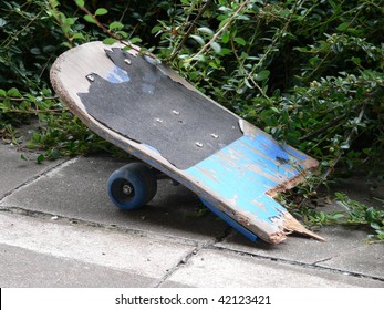 A Broken Skateboard