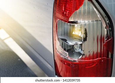 Broken Tail Light Car Crash               