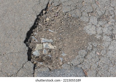 Broken Tarmac Street Cracked Path