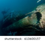 The Broken Torpedo Tube of the Sunken German Submarine U-352 Off the Coast of North Carolina
