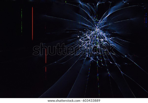 Broken Tv Screen Stock Photo (Edit Now) 603433889