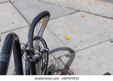 bike tyre stuck on rim