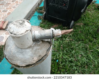 Broken Water Faucet In The Garden