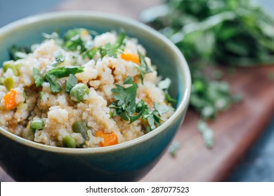 Broken Wheat Upma. South Indian Breakfast