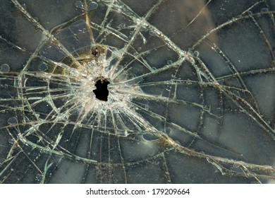 Broken windshield glass texture background