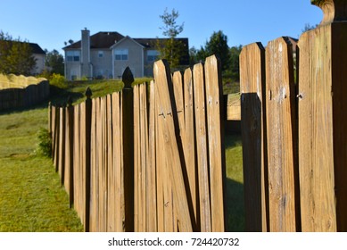 Broken Wood Fence