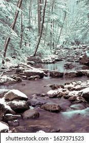 Brokenback Run In Winter, Shenandoah National Park, Virginia, USA