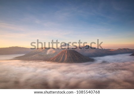 Bromo montain close-up