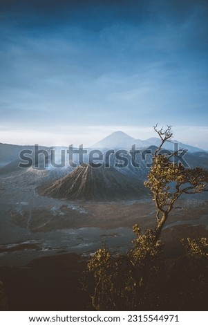 The Bromo, or Mount Bromo is an active somma volcano and part of the Tengger mountains, in East Java, Indonesia. 