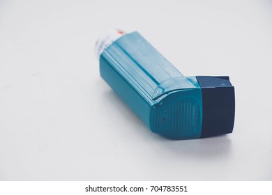 Bronchodilator On The White Isolated  Background