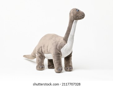 Brontosaurus Dinosaur Plush Toy Side View Stock Photo (Edit Now) 2117707328