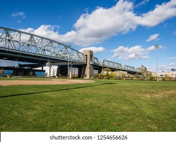 Bronx Kill Bridge In New York