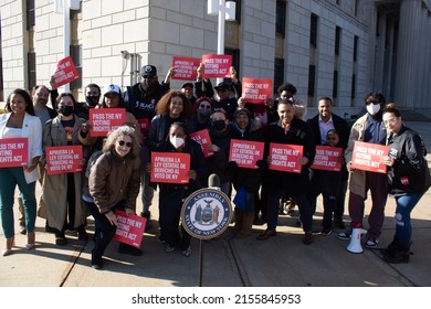 Bronx, New YorkUnited States- April 28, 2022: The New York Voting Rights Bronx Rally