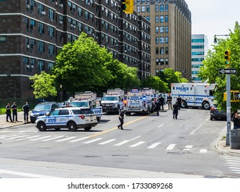 Bronx, New York/USA May 16, 2020 NYPD Bomb Squad Investigates A Suspicious Device. 