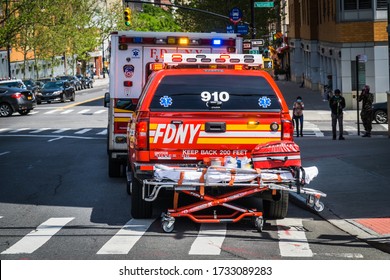 Bronx, New York/USA May 16, 2020 NYPD Bomb Squad Investigates A Suspicious Device. 