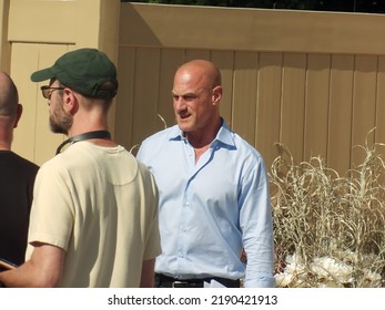 Bronx, NY - August 15, 2022: Christopher Meloni On The Set Of Law And Order Organized Crime