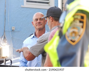 Bronx, NY - August 15, 2022: Christopher Meloni On The Set Of Law And Order Organized Crime